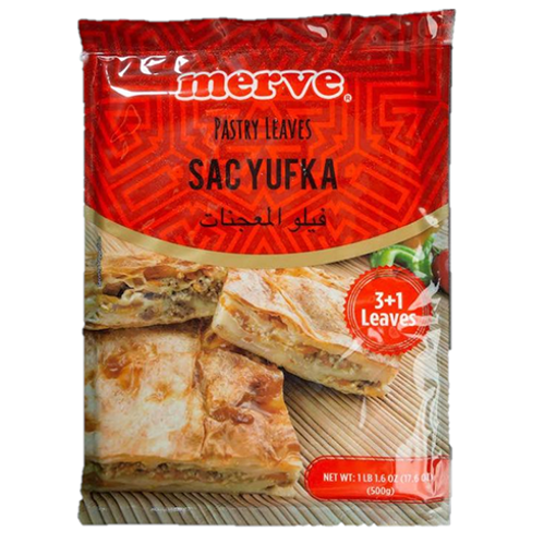 0003406_merve-pastry-sheets-sac-yufka-500g_510 Merve Sac Kare Yufka / Pastry Square Leaves - 3 PCS / 500 GR - Image 1