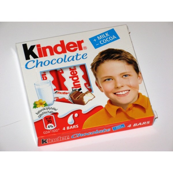 149-234-thickbox Kinder Chocolate Milk Chocolate Bars with Milk Filling 4*12.5 GR - Image 1