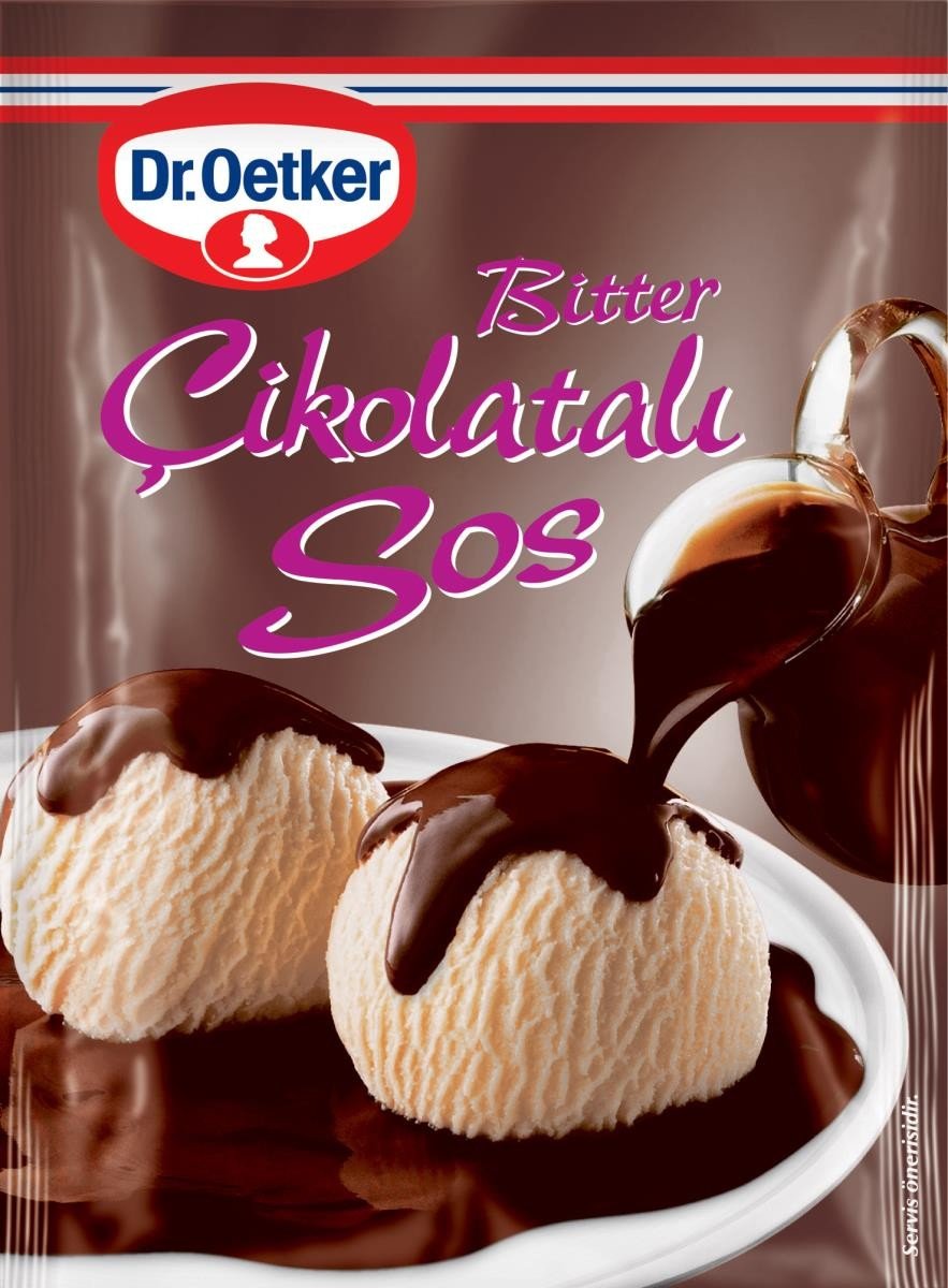 1811_1200x1200 Dr.oetker Bitter Cikolatali Sos / Bitter Chocolate Sauce Mix - 125 GR - Image 1
