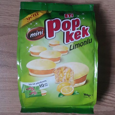 18949718_1333249470116025_2498722418449711104_n Eti Pop Kek Limonlu / Mini Cake W/Lemon - 180 Gr. * 10 Packs - Image 1