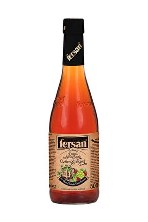 1_org Fersan Filtresiz Uzum Sirkesi / Detox Grape Vinegar with the Mother - in Glass / 500 ML - Image 1