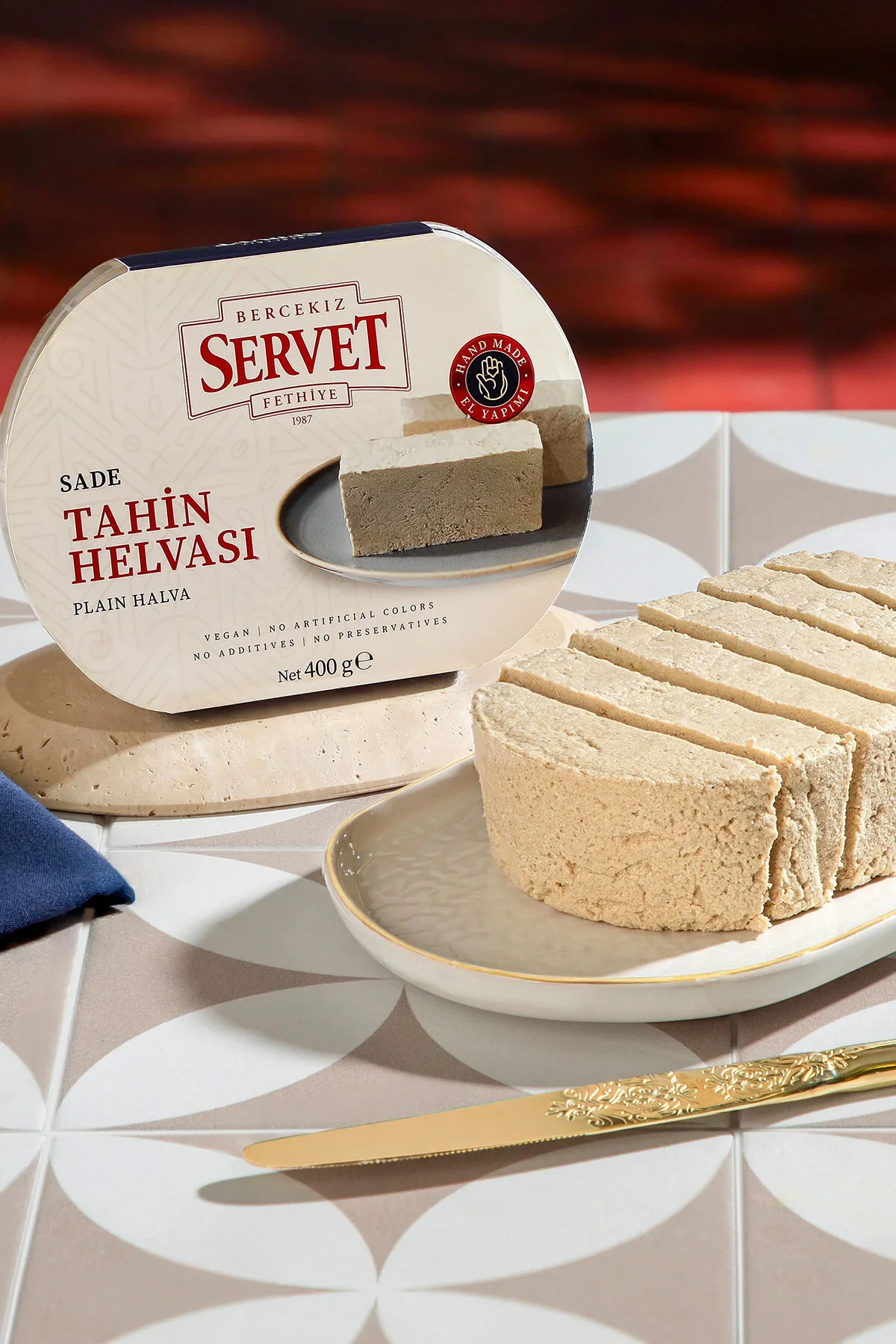 1_org_zoom Servet Helva Sade / Halva Plain - 400 GR - Image 1