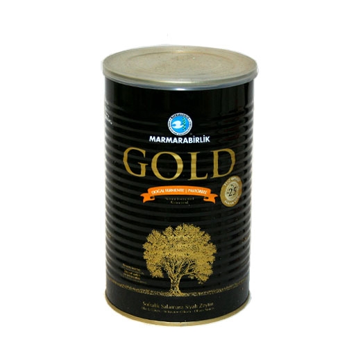 2170_8690103279810 Marmarabirlik Gold Dogal Siyah Zeytin Salamura Xl / Natural Black Olives Naturel Olives Noires Xl Size - 800 GR - Image 1