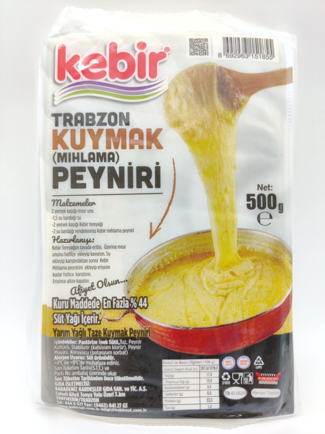 3227366551 Kebir Kuymak Kolot Cheese 500 GR - Image 1