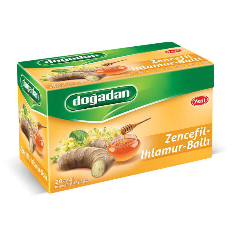 360_org Dogadan Zencefil Ihlamur Balli / Mixed Herbal Tea with Ginger Linden Honey 38 Gr. - Image 1