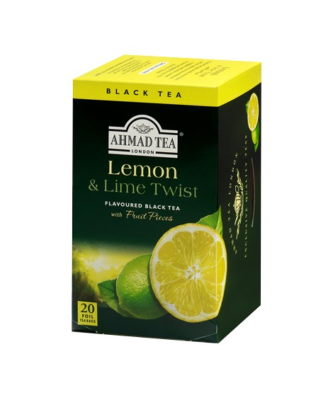 378-large_default_5682 Ahmad Tea Limon Cayi / Lemon Lime Twist Tea - 20 Tea Bags - Image 1