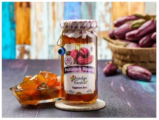 51v2EjAr5SL._SX679_ Antalya Recelcisi Patlican Tatlisi / Antalya Recelcisi Eggplant Dessert 290 Gr. /10.23 OZ - Image 1