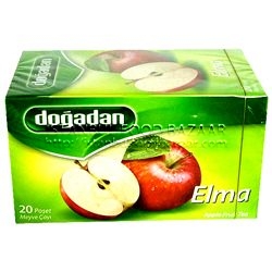 5413ba57b3454ac808a79a946fbb32d4 Dogadan Elma Bitki Cayi / Apple Tea - 20 Tea Bags - 40 GR - Image 1