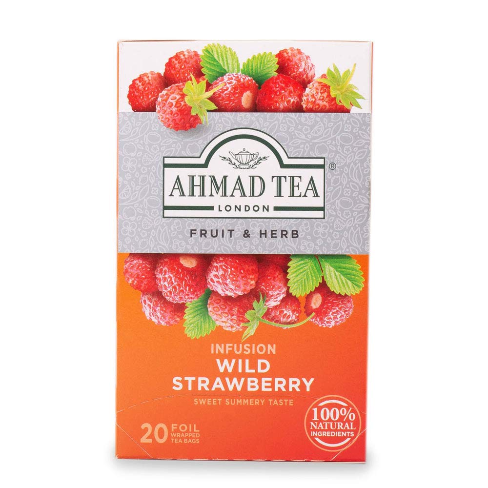 61h0iGFBlZL._SL1000_ Ahmad Tea Infusion Wild Strawberry Tea - 20 Tea Bags - Image 1