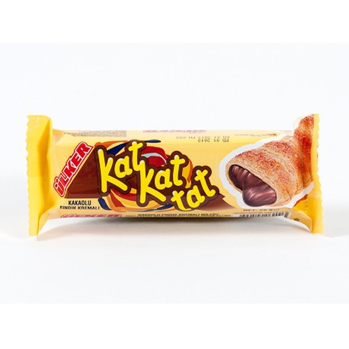 733045_5527 Ulker Kat Kat Findik Aromali / Puff Pastry with Hazelnut Flavoured - 28 GR - Image 1