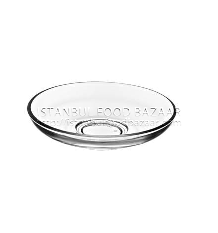 7bb3a87d84fc52512aa6d6e56b7ed075 Pasabahce Cay Tabagi Sade / Tea Glass Saucer Plain - 6 PCS (#54201) - Image 1