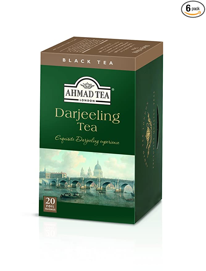 81T0lwi9ISL._SY879_PIbundle-6_TopRight_0_0_SX667SY879SH20_ Ahmad Tea Darjeeling Black Tea - 20 Tea Bags - Image 1