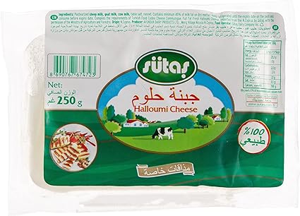 81WrWDZThRL._AC_SX425_ Sutas Hellim Peyniri / Sutas Halloumi Cheese - 250 GR - Image 1