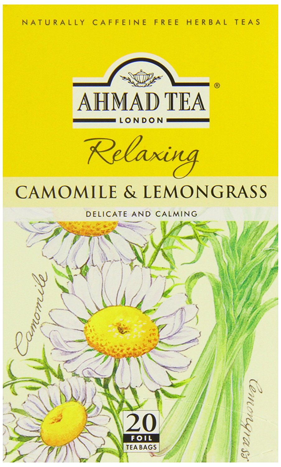 81Z9VFfwRuL._SL1500__5652 Ahmad Tea Papatya Cayi / Camomile & Lemon Grass Tea - 20 Tea Bags - Image 1