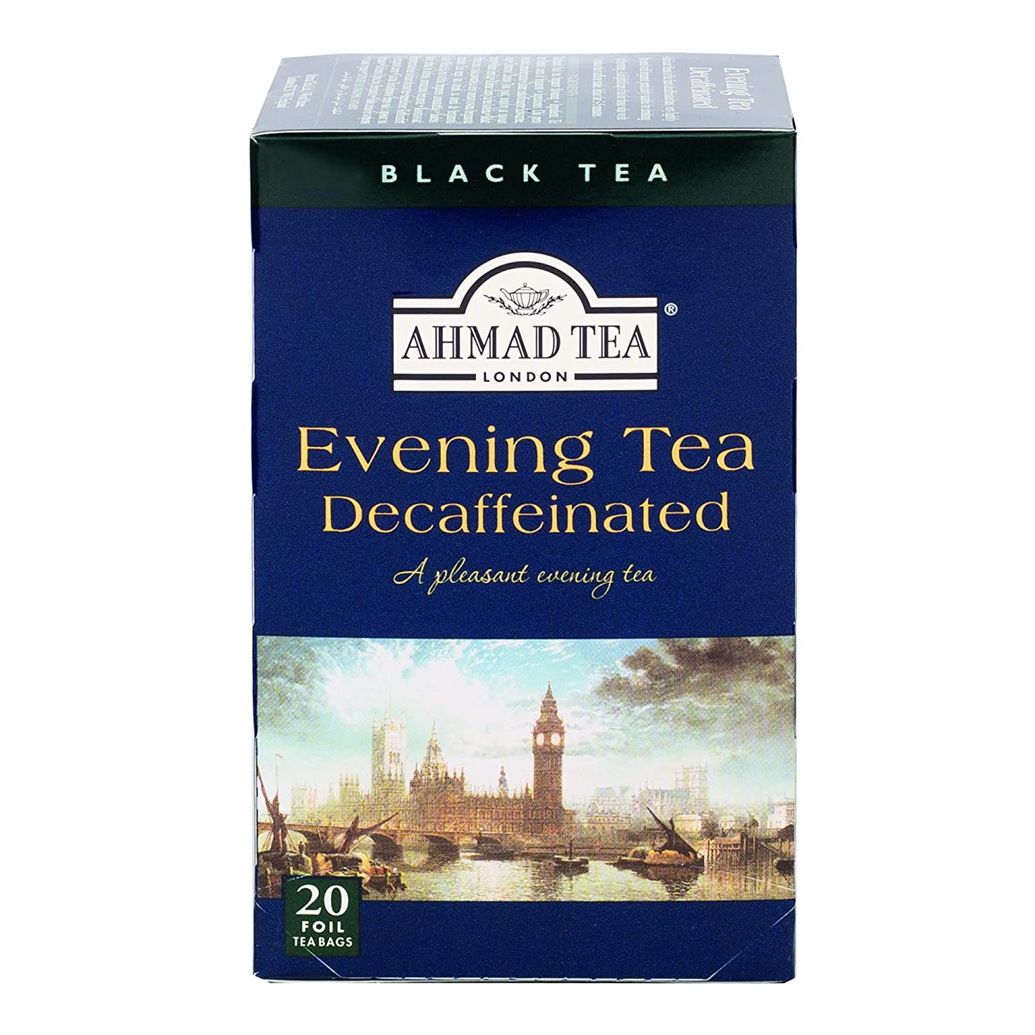 81ZNXbgQqHL._SL1500_ Ahmad Tea Evening Tea Decaffeinated - 20 Tea Bags - Image 1