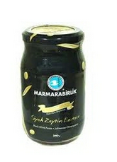 8690103131149 Marmarabirlik Siyah Zeytin Ezmesi Sade / Black Olive Paste Plain - 175 GR - Image 1