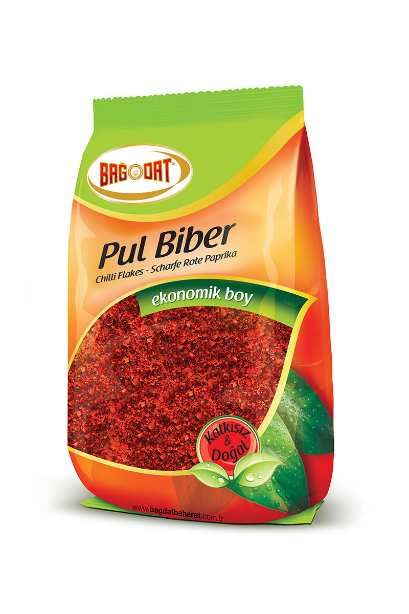8690560011503_6011 Bagdat Aci Pul Biber / Red Hot Pepper Flakes 1 Kg. - Image 1