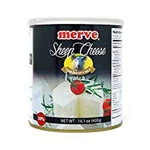 MERVE_SHEEPE_CHEESE_7155 Merve Koyun Beyaz Peyniri / Sheep's Milk Feta Cheese - 400 GR / 14.1 OZ in Tin - Image 1
