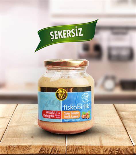 OIP Fiskobirlik Sekersiz Findik Ezmesi / Hazelnut Paste No Sugar Added - in Glass / 300 GR - Image 1