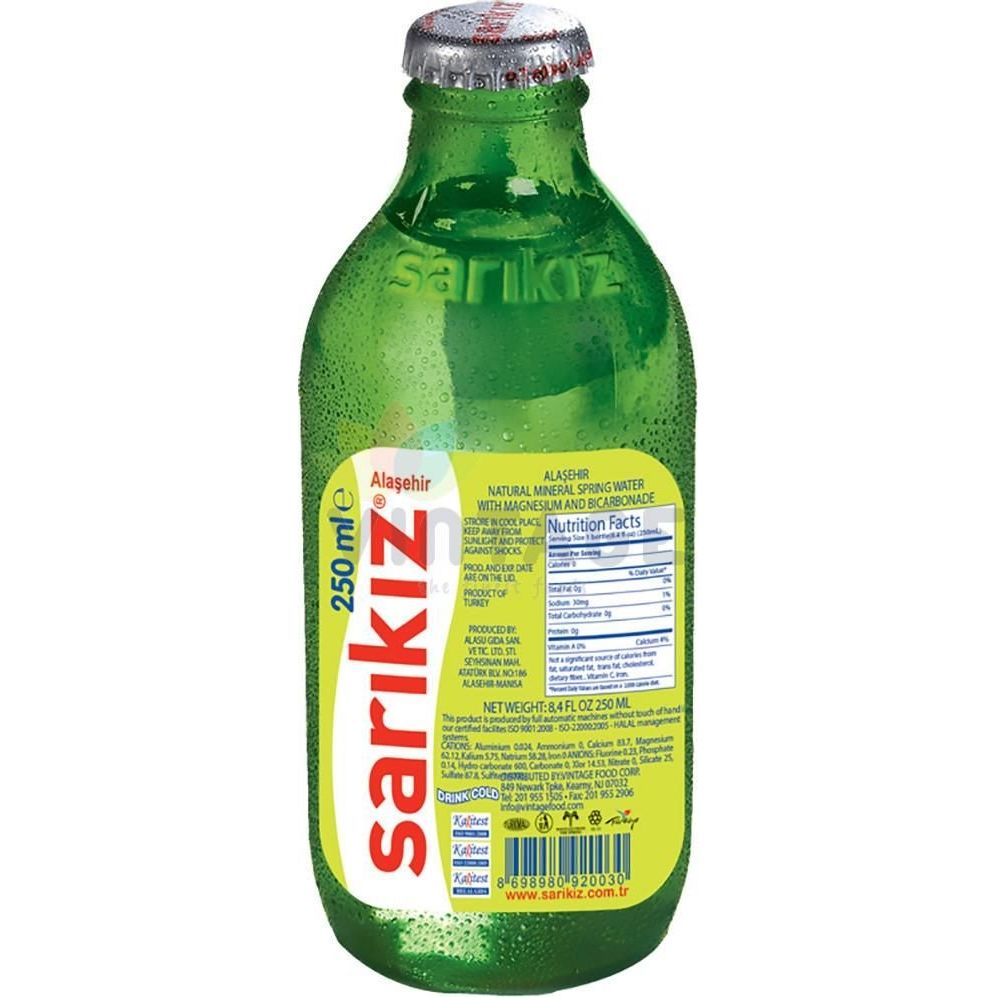 Sarikiz-Mineral-Water-250Ml-Glass-_6pack_-1_1000x1000 Sarikiz Dogal Maden Suyu / Natural Mineral Water - 250 ML - Image 1