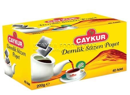 a497aa4df5de649f35a254874381cb3a Caykur Demlik Suzen Poset Siyah Cay / Black Tea - 40 Teapot Bags - 200 GR - Image 1