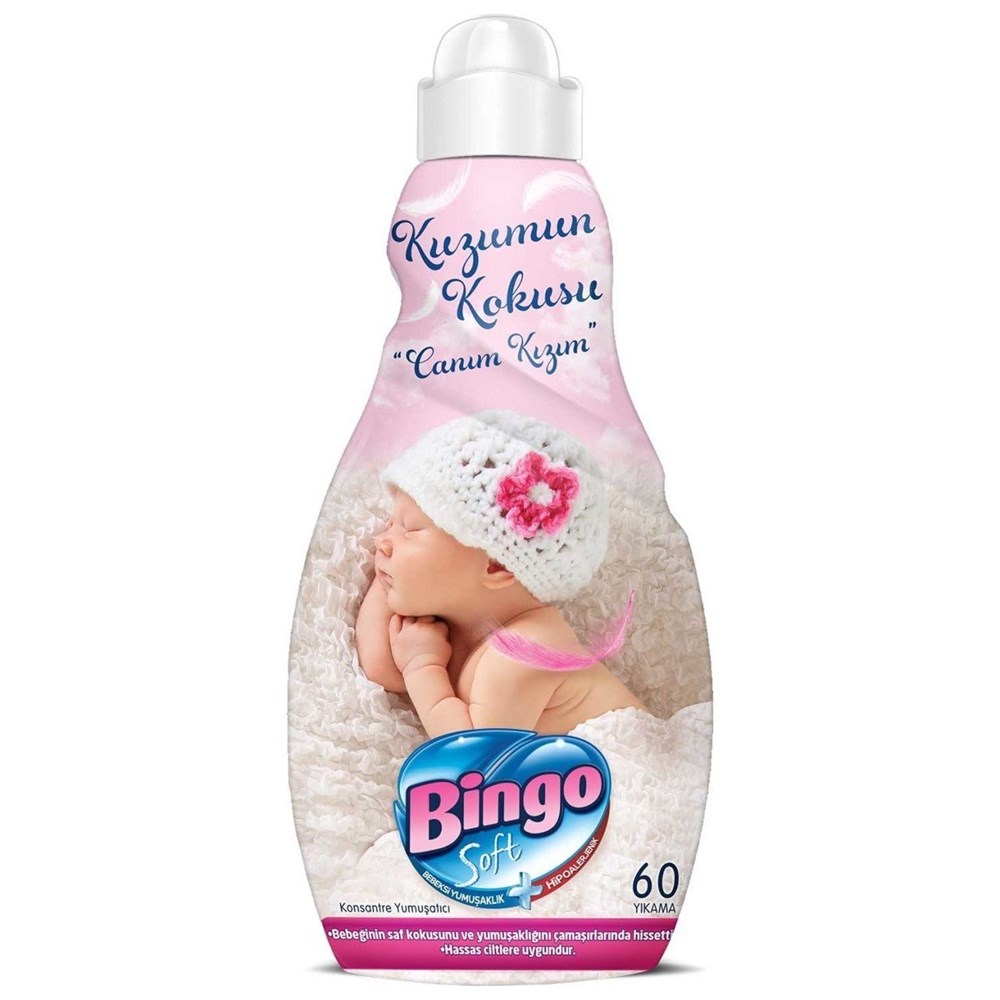 bingo-soft-yumusatici-1440-ml-canim-ki-9fab- Bingo Kizimin Kokusu Yumusatici / Softener Babygirl - 1440 ML - Image 1