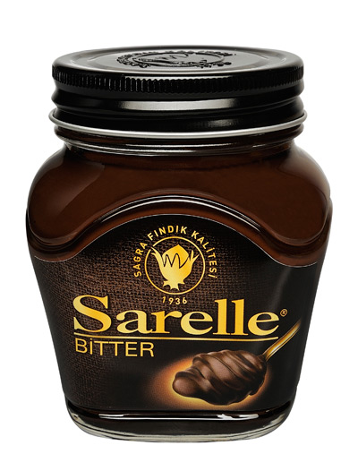 bitter Sarelle Bitter Kakaolu Findikli Ezme / Bitter Chocolate & Hazelnut Cream Spread - 350 GR / 12.3 OZ in Glass - Image 1