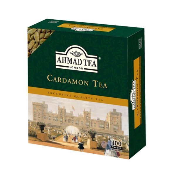 Ahmad Tea Kakuleli Siyah Cay / Black Tea with Cardamon - 100 Tea Bags / 200 GR