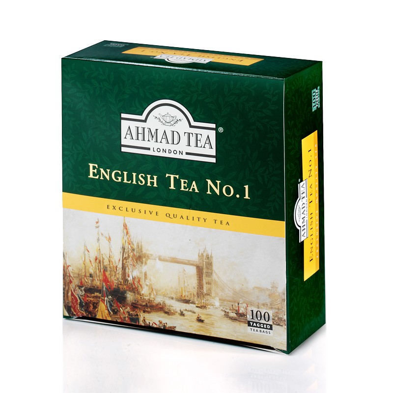 englishtea1bags Ahmad Tea English Tea No:1 - 100 Tea Bags / 200 GR - Image 1