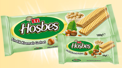eti-paket_hosbes_findik Eti Hosbes Findik Kremali Gofret / Wafers W/Hazelnut Cream - 160 GR - Image 1