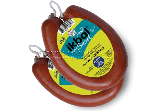 f2f6a883dd892835d1d20d3cb6b7d5c4 Ikbal Acisiz Sucuk / Mild Soujouk - 454 GR / 1 LB - Image 1