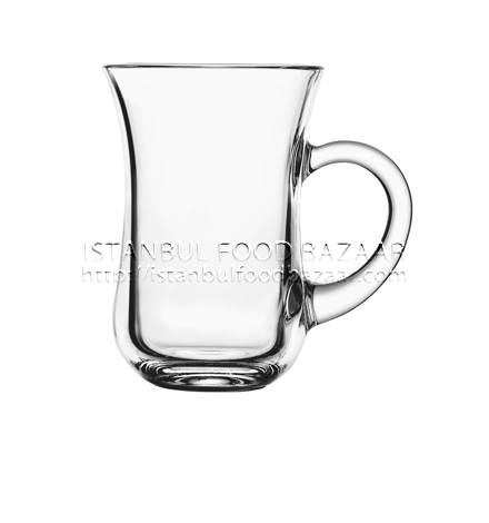 f491769fb9cd865a1de2842c20198fae Pasabahce Keyif Kulplu Cay Bardagi / Tea Glass with Handle - 6 PCS - Image 1