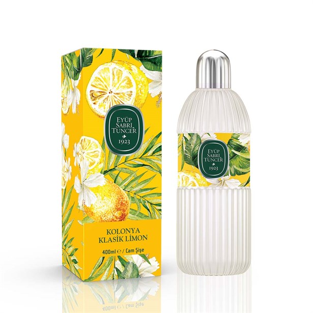 klasik-limon-kolonyasi-400-ml-cam-sise-2c12- Eyup Sabri Tuncer Klasik Limon Kolonyasi / Lemon Cologne - 400 ML in Plastic Bottle - Image 1