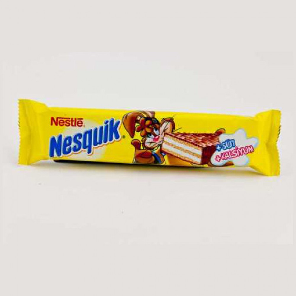 nestle-nesquik-gofret-34-gr-1000x1000-1 Nestle Nesquick Sutlu & Cikolatali Gofret / Milk & Chocolate Wafers - 35 GR - Image 1