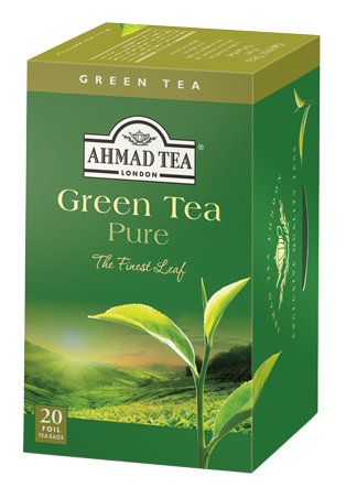 p-1754-pure_5674 Ahmad Tea Yesil Cay / Green Tea Pure - 20 Tea Bags - Image 1