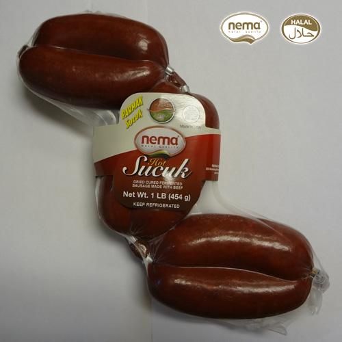 sucuk-parmak137910164252336bcad9860 Nema Acili Parmak Sucuk / Finger Beef Soujouk Hot - 454 GR / 1 LB - Image 1