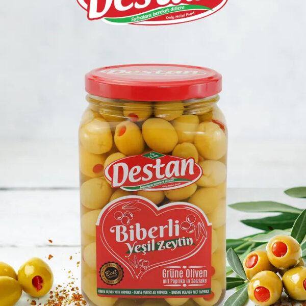 Destan Yeşil Zeytin Biber 900 / GREEN PEPPER OLV – 900 g