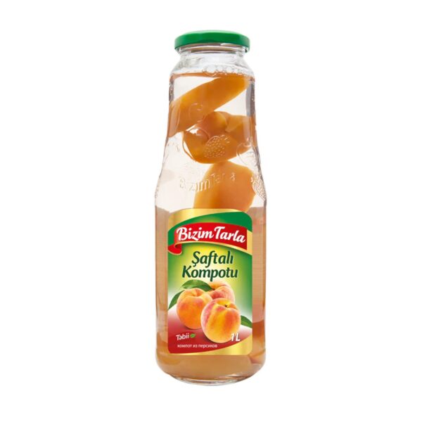 Bizimtarla Şeftali Kompostosu / PEACH COMPOTE – 1 l