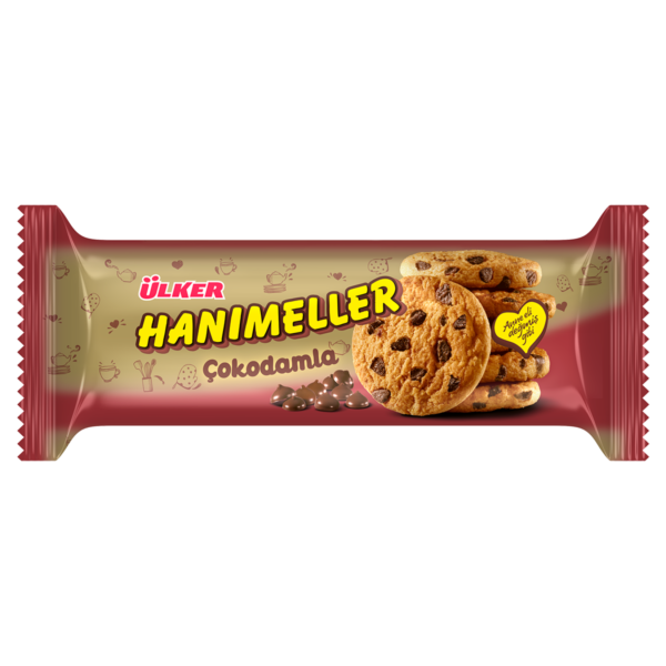 Ülker Hanımeller Çokodamla Kurabiye / Chocolate Chip Cookies – 82 g
