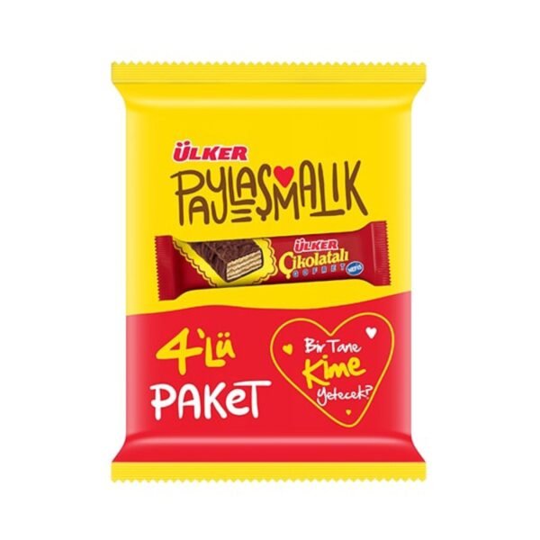 Ülker Çikolatalı Gofret 4'lü Paket / CHOCOLATEWAFER – 144 g
