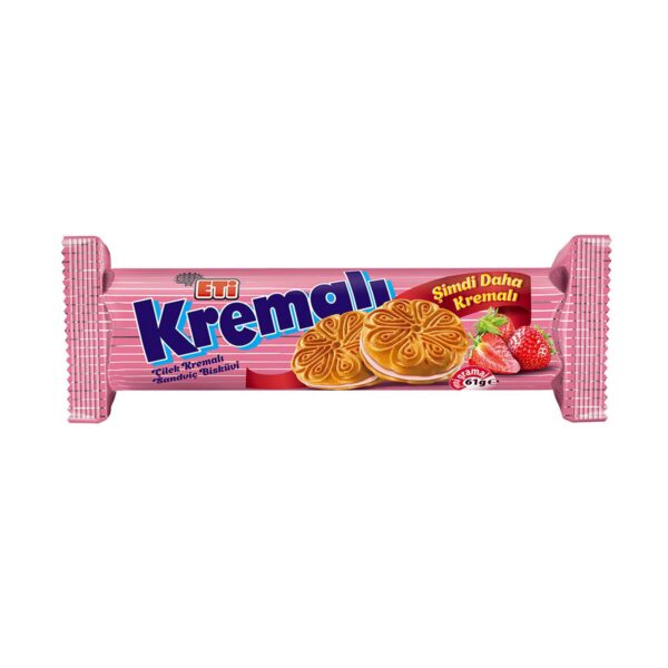 Eti Sandviç Çilek 61 / CREAM BISCUIT STRWBRY – 61 g