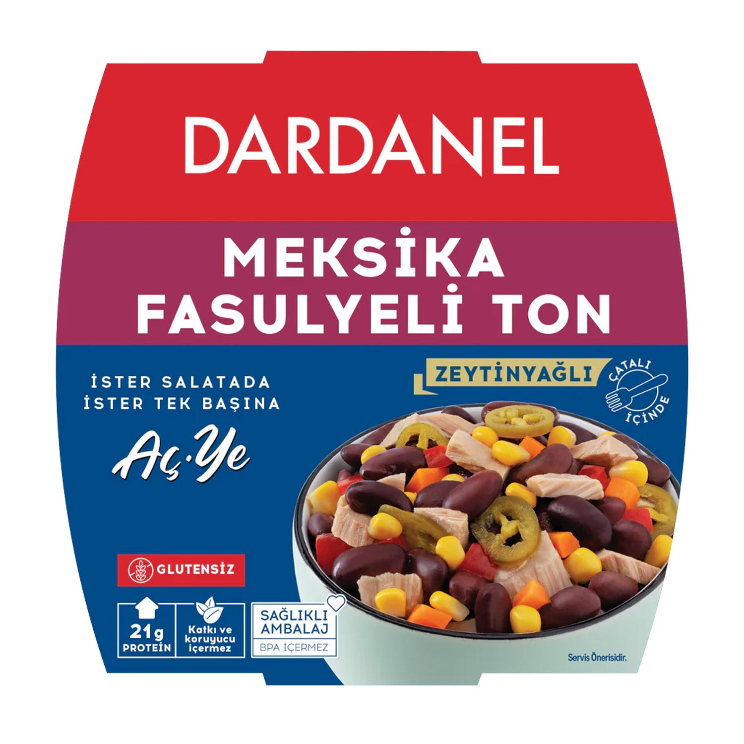 ifp-8690559024378-0-0ff3bafd9a029116 Dardanel Ton Balıklı Salata & Meksika Fasulyesi 160 / TUNA MEXICANBEAN160GR – 160 g - Image 1