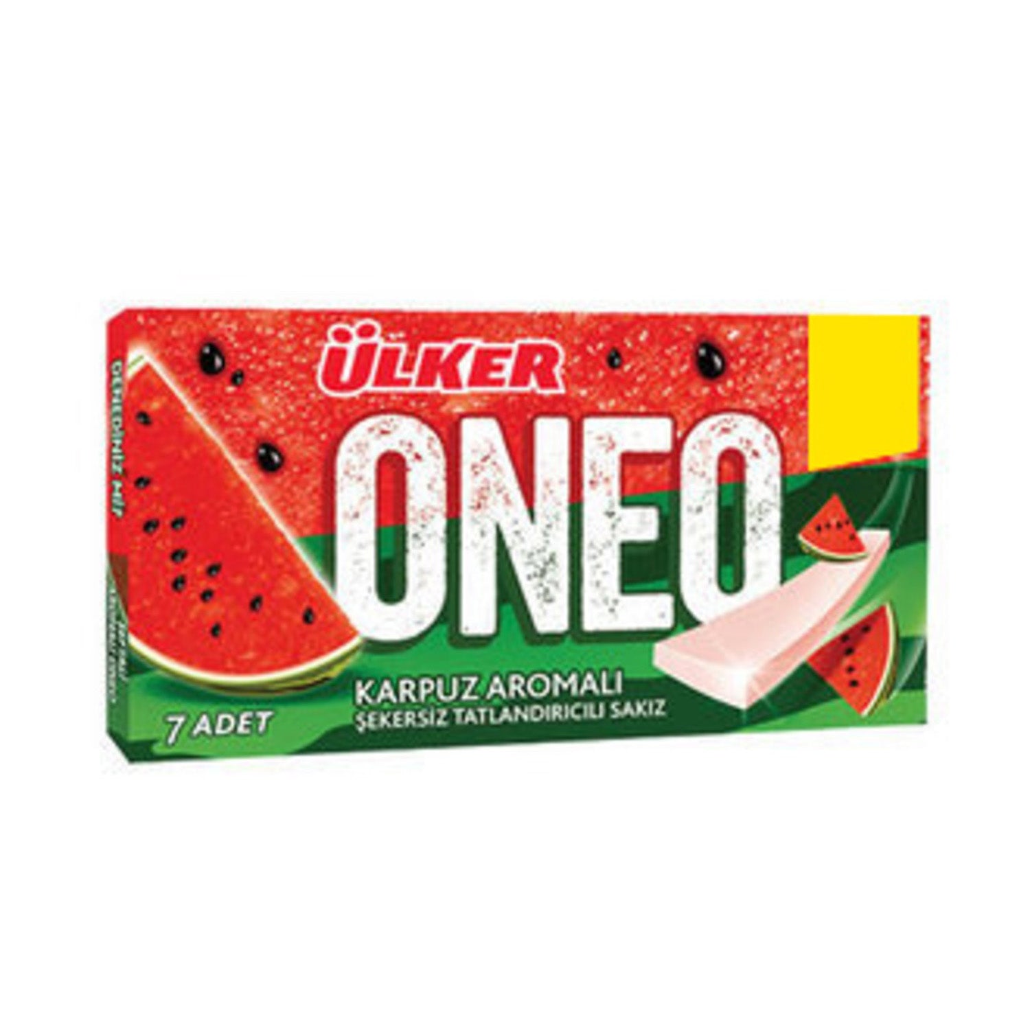 ifp-8690840228560-0-fc0740381a8c40c9 Ülker Oneo Slim Karpuz Sakız / ONEO WATERMELON GUM – 14 g - Image 1