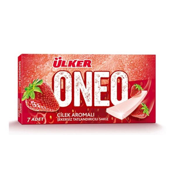 Ülker Oneo Slim Çilekli Sakız / ONEO STRAWBERRY GUM – 14 g