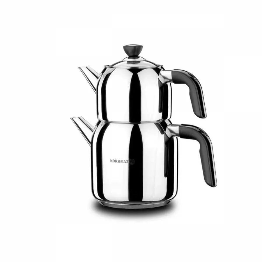 ifp-8691607078015-0-805601b704536bd0 Korkmaz Kappa Çaydanlık Seti Siyah / KAPPA TEAPOT SET BLACK – 2 l - Image 1