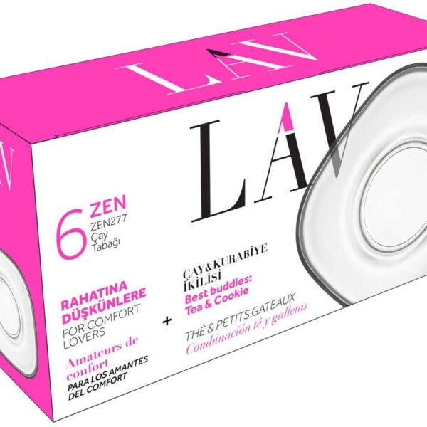 Lav Zen Çay Tabağı 6 Parça / ZEN277F T.PLATE – 6 ct