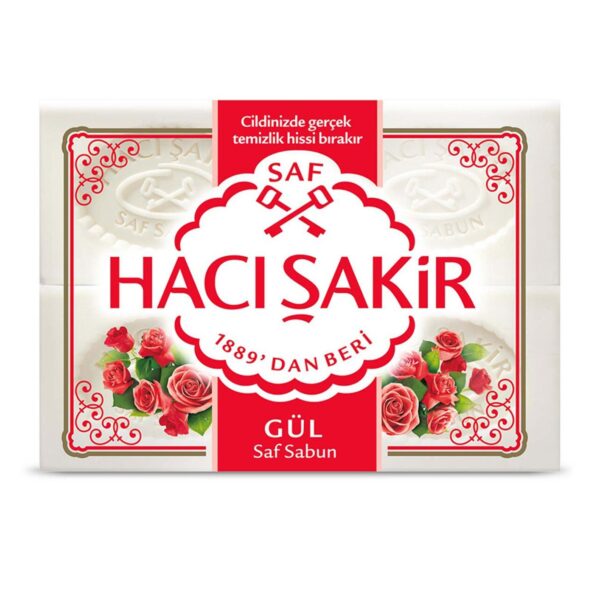 Hacı Şakir Sabun Gül / HACISAKIR SOAP ROSE – 4 × 150 g