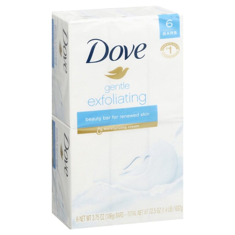 Dove Exfoliating Beauty Bars – 6 × 3.75 oz