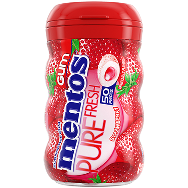 Mentos Strawberry Gum – 50 pieces
