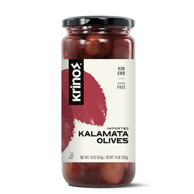 Krinos Kalamata Zeytinleri / Kalamata Olives – 1 lb
